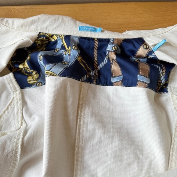 J MCLAUGHLIN COLBY JEANS JACKET BOXY CHIC PREPPY CASUAL CLASSIC TIMELESS NWOT S - Picture 11 of 12